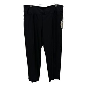 TAIL White Label Plus Size 18 Black Pull On Ankle Pants UPF‎ 50 Sun Protection